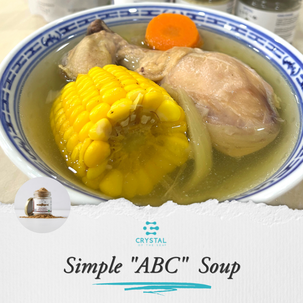 Simple Easy Dinner Recipe ABC soup with anchovy powder