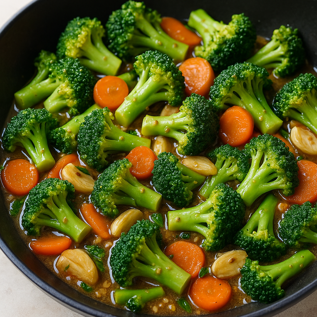 cook broccoli carrots